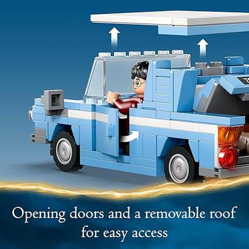 LEGO Harry Potter Flying Ford Anglia, Buildable Car Toy w/ 2 Minifigures