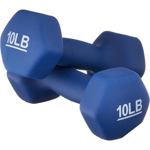 Amazon Basics Neoprene Coated Hex Shaped Dumbbells, Sold in Pairs