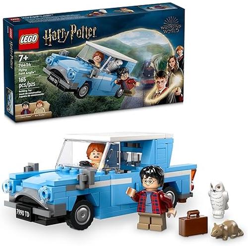 LEGO Harry Potter Flying Ford Anglia, Buildable Car Toy w/ 2 Minifigures