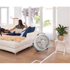 Lasko Wind Machine Floor Fan, 3 Speeds, Pivoting Head for Large Spaces, 20