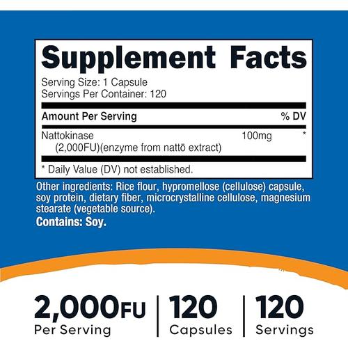Nutricost Nattokinase 2000FU - 120 Servings