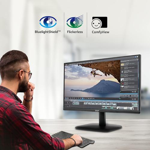 Acer 21.5" Full HD (1920x1080) LCD Monitor with LED Back Light I 1 MS VRB, 100Hz Refresh
