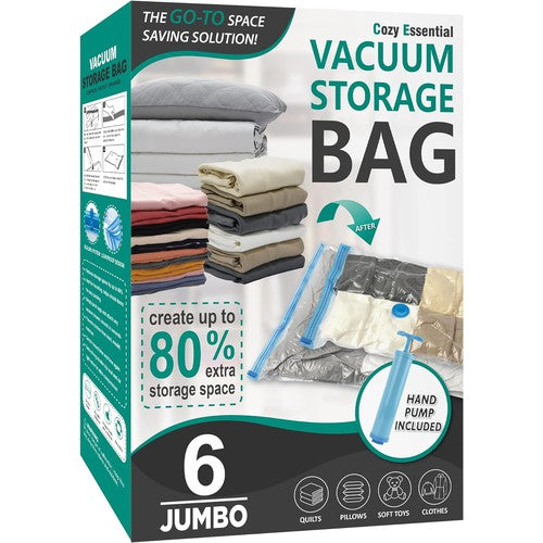 Vacuum Storage Bags, Hand Pump Included – Gibbs Direct