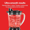 Hamilton Beach Power Elite Blender with 3-Cup Vegetable Chopper, 40oz Glass Jar