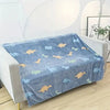 Luminous Dark Dinosaur Flannel Blanket