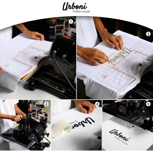 Urboni T-Shirt Ruler Guide for Vinyl Alignment, Shirt Measurement Tool