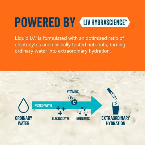Liquid IV Electrolyte Mix + Immune Booster 0.56 oz.