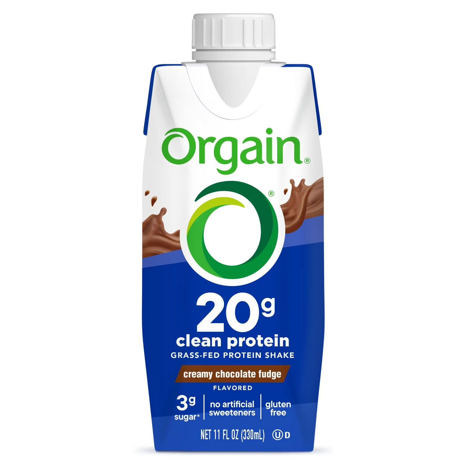 Orgain 20g Clean Protein Grass Fed Shake, 11 fl. oz.