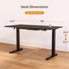 YDN Ultra-Thin Electric Standing Desk with Built-in Drawers