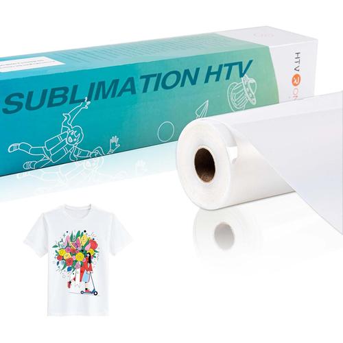 HTVRONT Clear Sublimation HTV Vinyl Glossy 12" x 20ft