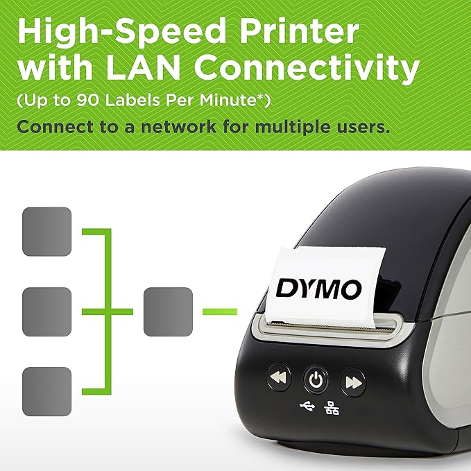 DYMO 550 Turbo LabelWriter w/ LAN Network Connectivity