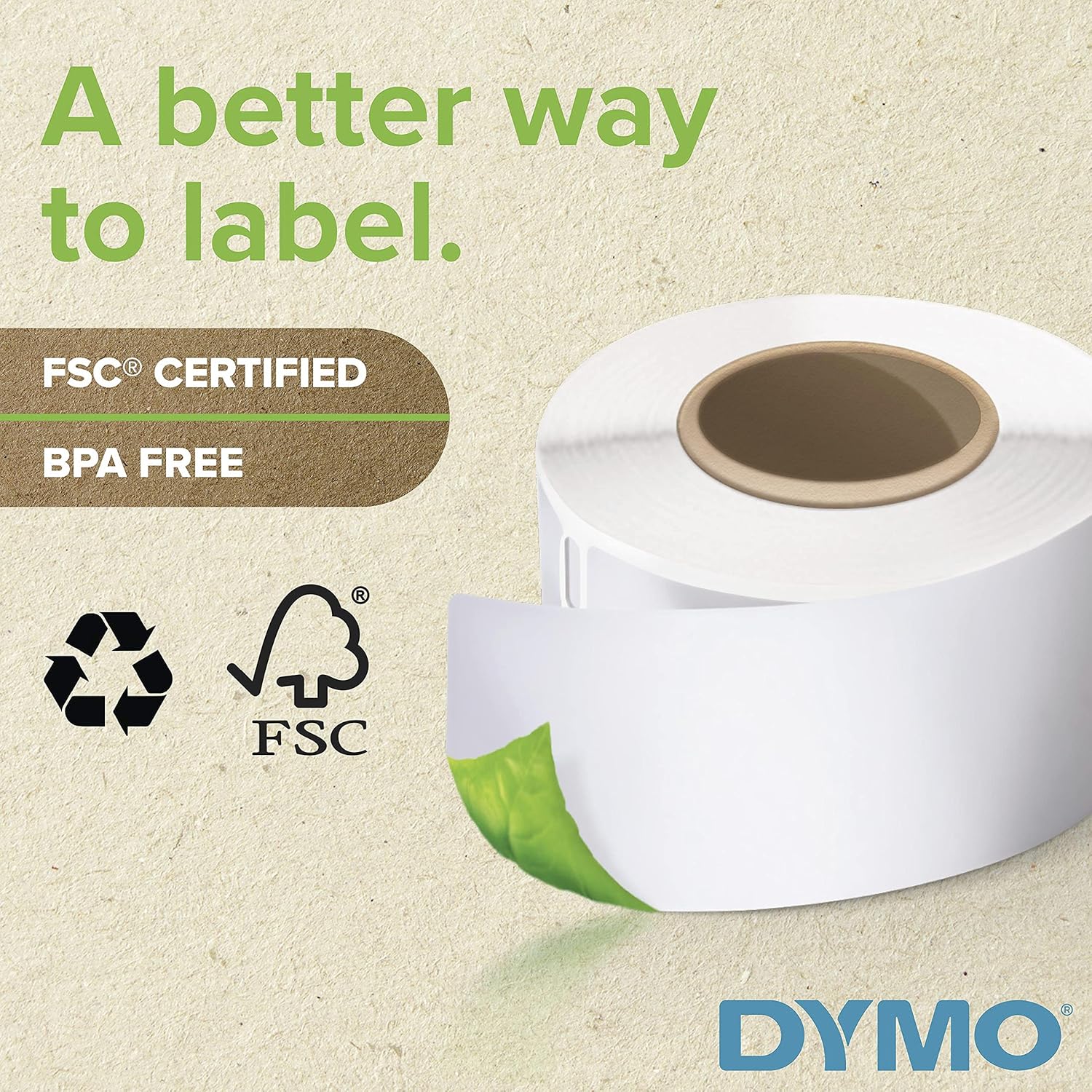 DYMO Labels, LabelWriter, 1-1/4" x 2-1/4" 30334, Pack of 10 Rolls, 1,000 labels per roll