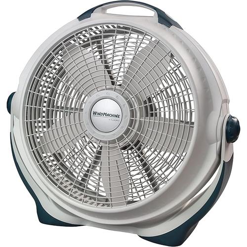 Lasko Wind Machine Floor Fan, 3 Speeds, Pivoting Head for Large Spaces, 20"