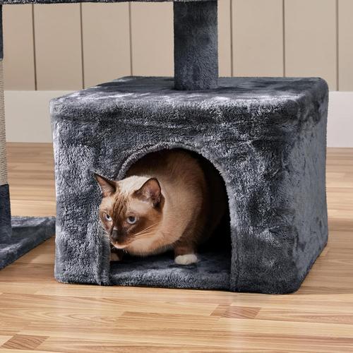 Yaheetech Cat Tree, 53.5" Pet Play House w/ Sisal Scratching Posts