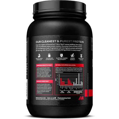 Muscletech Isowhey Whey Protein Isolate Powder 
