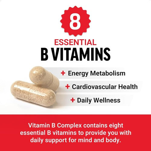 FORCE FACTOR Vitamin B-Complex, Vegan, Non-Gmo