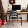 OLIXIS Executive Guest Chair - Plush Padded Arms, Durable PU Leather