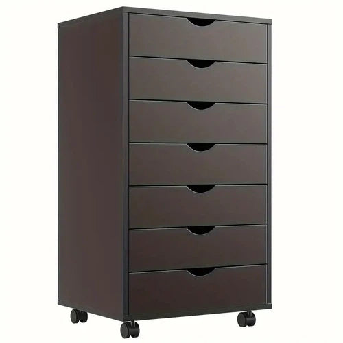 OLIXIS 7-Drawer Mobile File Cabinet