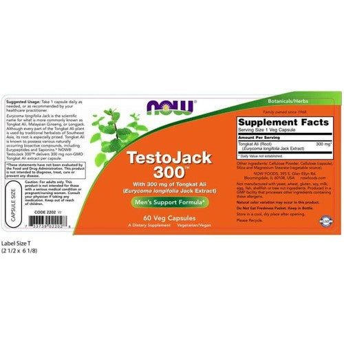 NOW Supplements, Testojack 300