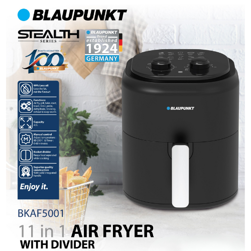 BLAUPUNKT 4.5L Air Fryer w/ Divider