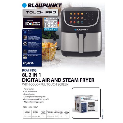 BLAUPUNKT 2-in-1 Air Fryer & Steamer