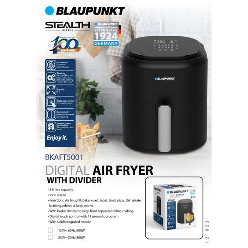 BLAUPUNKT 4.5L Digital Air Fryer w/ Divider