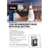 BLAUPUNKT 15w LED Rechargeable Light Bulb 990LM