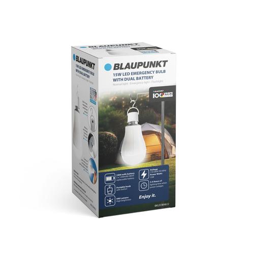 BLAUPUNKT 15w LED Rechargeable Light Bulb 990LM