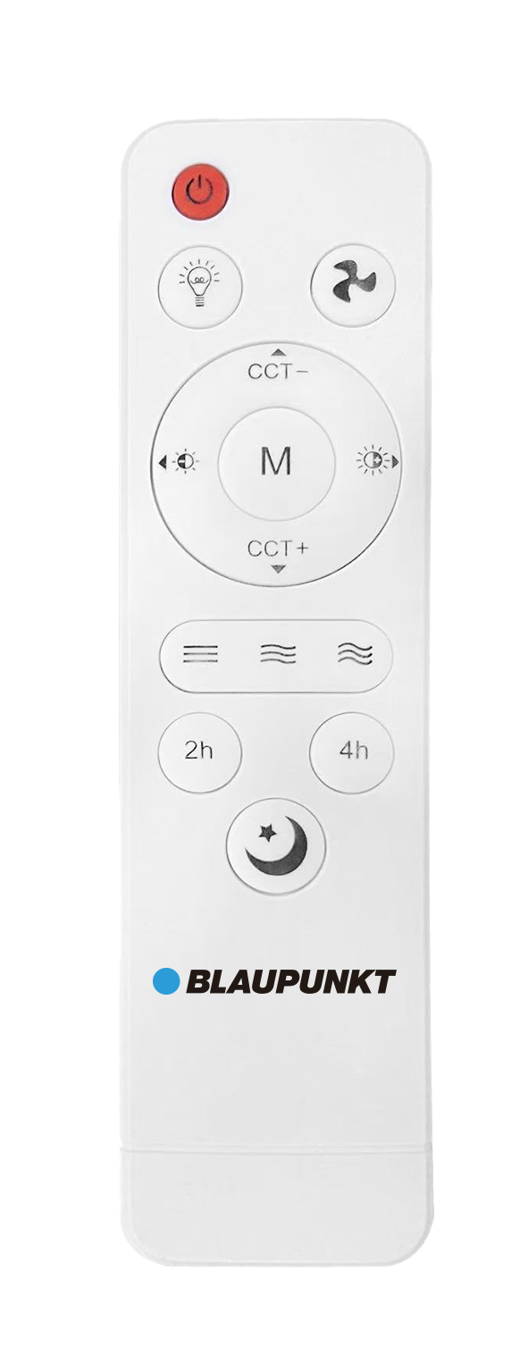 BLAUPUNKT Socket Fan w/LED Light /w Remote - 20.5"