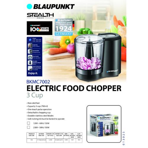 BLAUPUNKT 3-Cup Food Processor - 150w