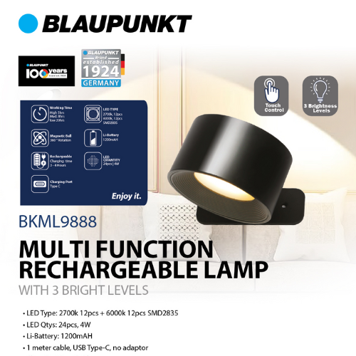 BLAUPUNKT Rechargeable Lamp