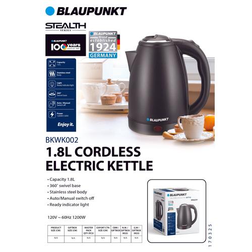 BLAUPUNKT 1.8L Kettle - 1200w