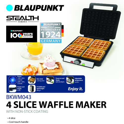 BLAUPUNKT 4 Slice Waffle Maker