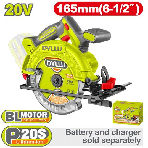 DYLLU Cordless Circular Saw - 165mm (TOOL ONLY)