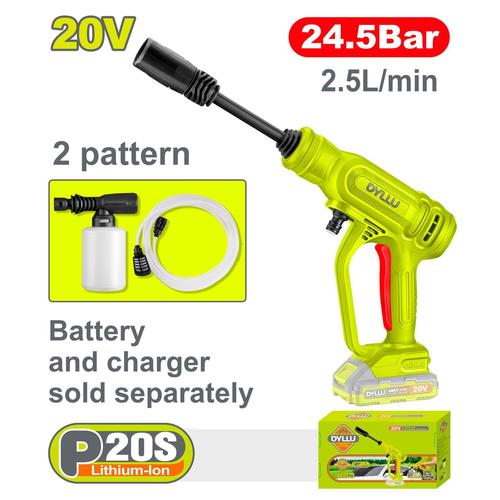 DYLLU Cordless Pressure Washer w/ Foam Bottle (TOOL ONLY)