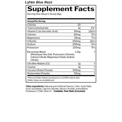 Rule 1 Lytes - Sugar Free Electrolyte Drink Mix