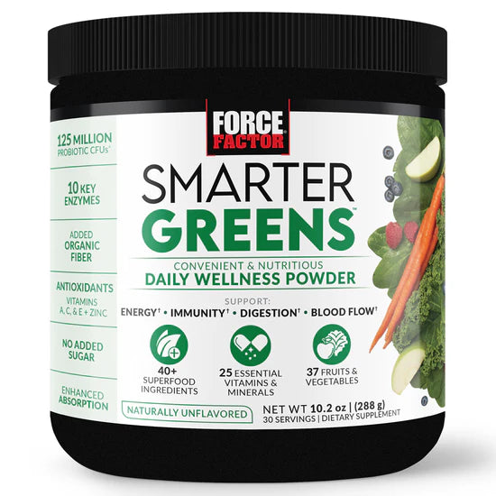 Force Factor Smarter Greens Daily Wellness Powder