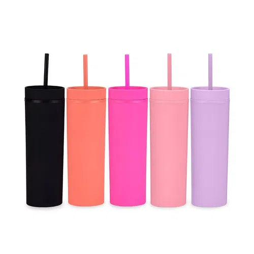 Matte Pastel Colored Acrylic Tumblers 16oz