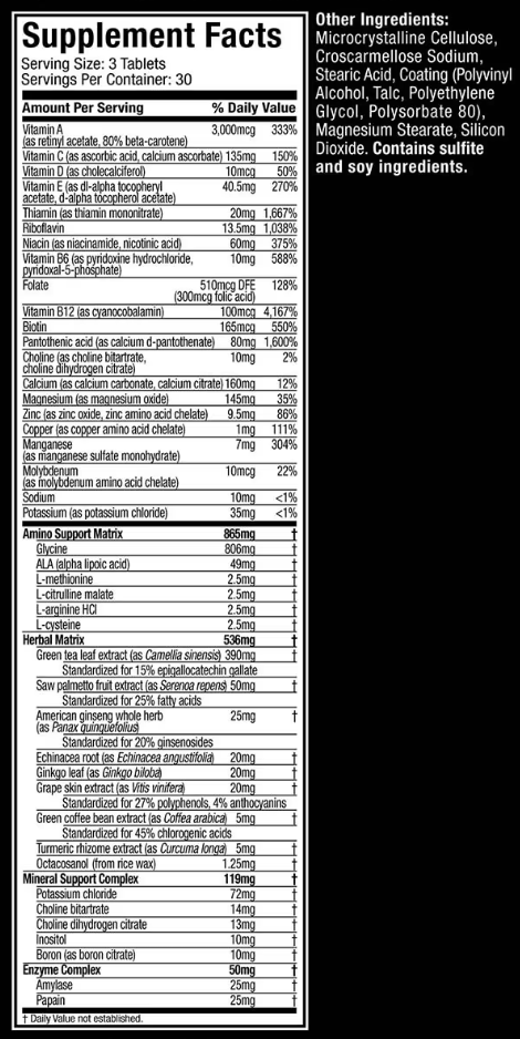 Muscletech Platinum Multivitamin