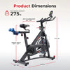 Sunny Health & Fitness Smart Pro Belt Drive Indoor Cycling Exercise Bike