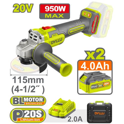 DYLLU Cordless Angle Grinder - 950w