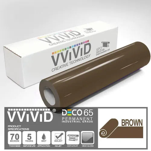 VViViD DECO65 Permanent Vinyl - 3 FEET