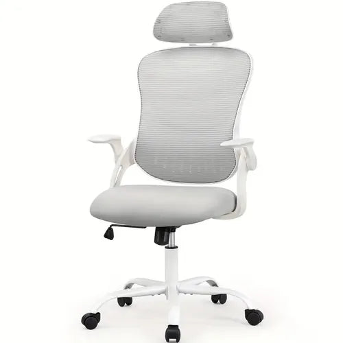 Sweetcrispy  Ergonomic High-Back Mesh Office Chair w/ Adjustable Headrest