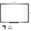 VIZ-PRO Magnetic Whiteboard/Dry Erase Board Bundle, 24 X 18 Inches 