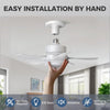 16 Inch Socket Fan Light with E26/E27 Base w/ Remote & App Control 6 Speed 3 Color Dimmable