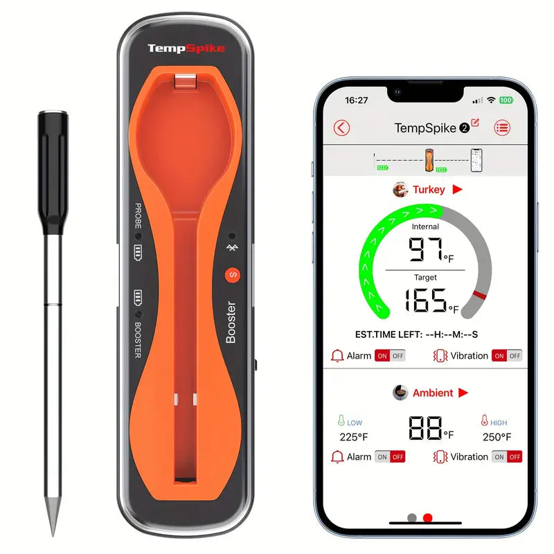 ThermoPro TempSpike Premium Wireless Meat Thermometer, 500ft