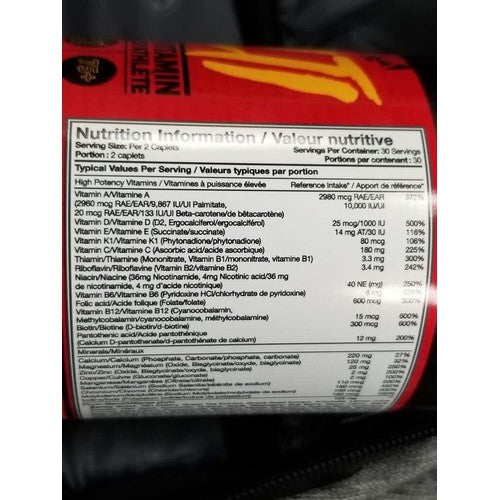 Mutant Multi - High Potency Vitamins w/ 75+ Ingredients