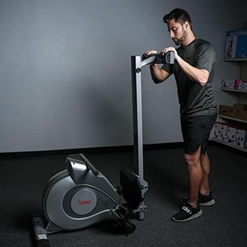 Sunny Health Fitness Magnetic Rowing Machine with Extended