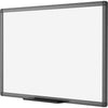 VIZ-PRO Magnetic Dry Erase White Board, 36 X 24 Inches, Black