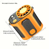 5000mAh Portable Waist Clip Fan with Built-in Flashlight, Rechargeable